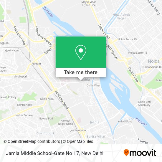 Jamia Middle School-Gate No 17 map
