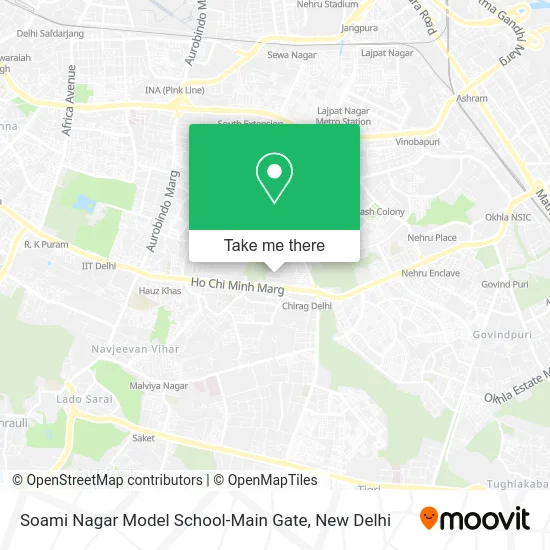 Soami Nagar Model School-Main Gate map