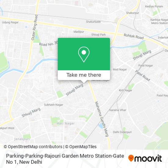 Parking-Parking-Rajouri Garden Metro Station-Gate No 1 map