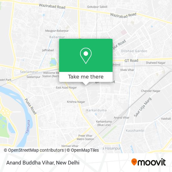 Anand Buddha Vihar map