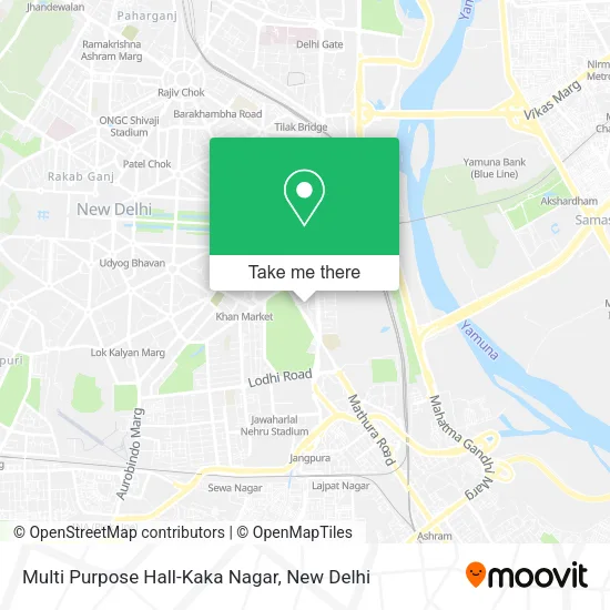 Multi Purpose Hall-Kaka Nagar map