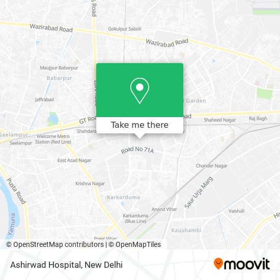 Ashirwad Hospital map