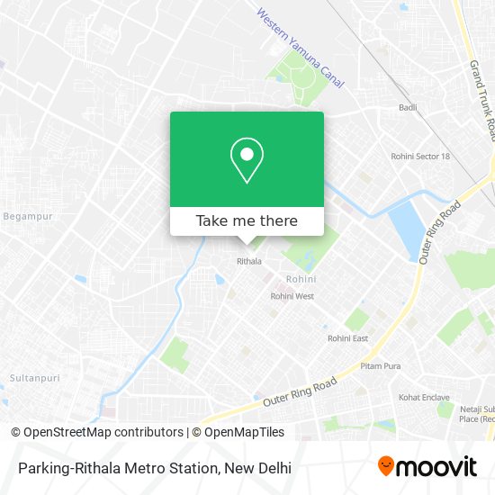 Parking-Rithala Metro Station map