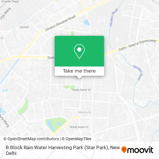 B Block Rain Water Harvesting Park (Star Park) map