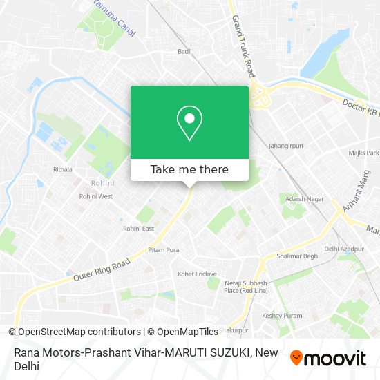 Rana Motors-Prashant Vihar-MARUTI SUZUKI map