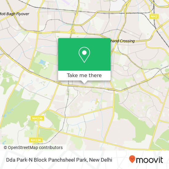 Dda Park-N Block Panchsheel Park map