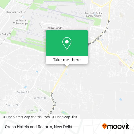 Orana Hotels and Resorts map