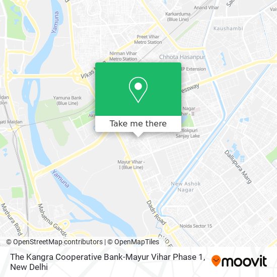 The Kangra Cooperative Bank-Mayur Vihar Phase 1 map