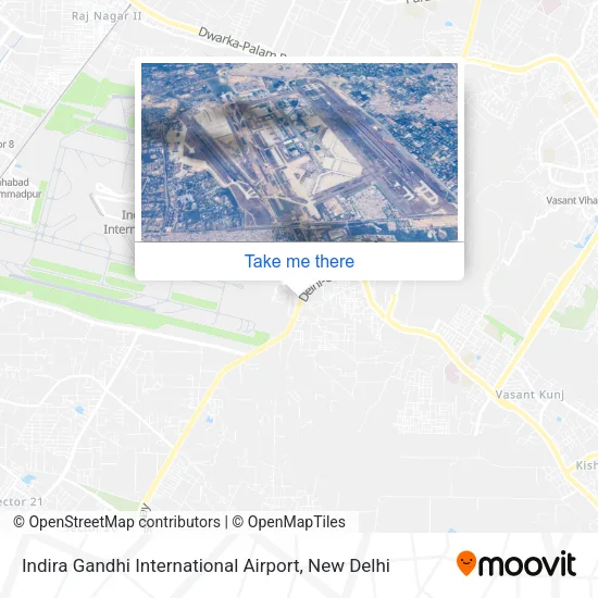 Indira Gandhi International Airport map