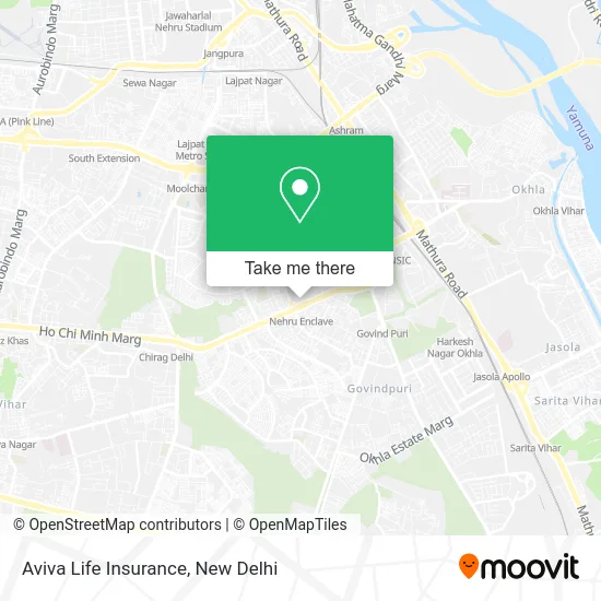 Aviva Life Insurance map