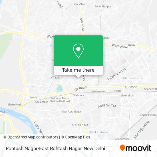 Rohtash Nagar-East Rohtash Nagar map