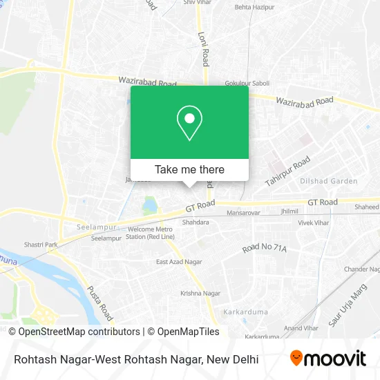 Rohtash Nagar-West Rohtash Nagar map