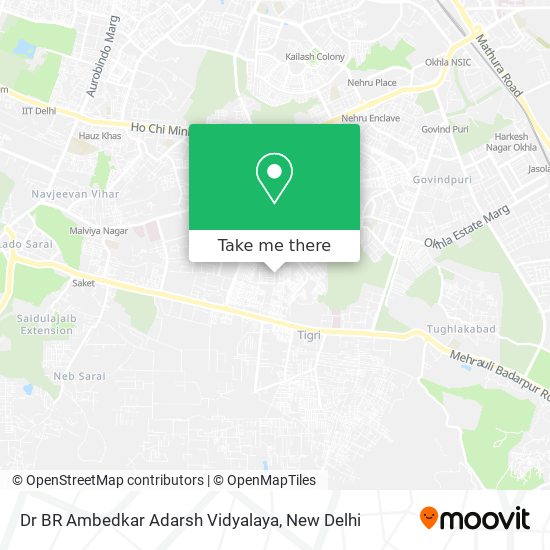 Dr BR Ambedkar Adarsh Vidyalaya map
