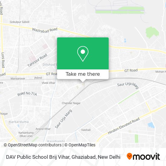 DAV Public School Brij Vihar, Ghaziabad map