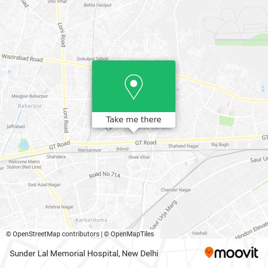 Sunder Lal Memorial Hospital map