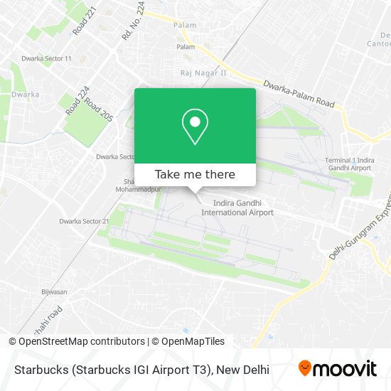 Starbucks (Starbucks IGI Airport T3) map