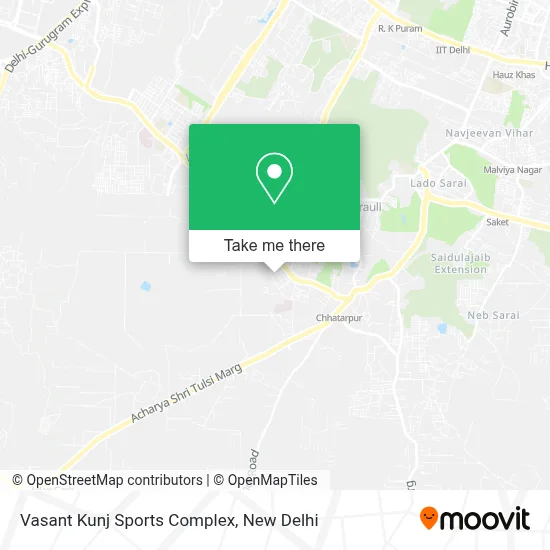 Vasant Kunj Sports Complex (Dda Sports Complex) map