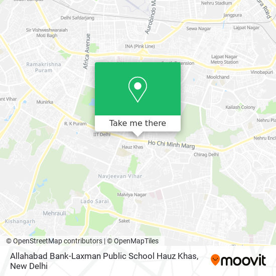 Allahabad Bank-Laxman Public School Hauz Khas map