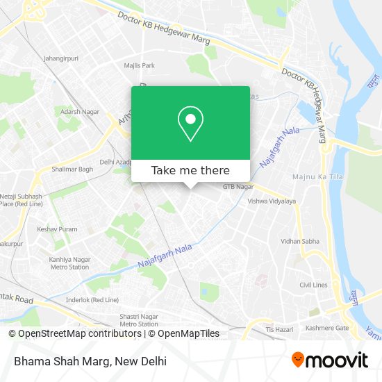 Bhama Shah Marg map