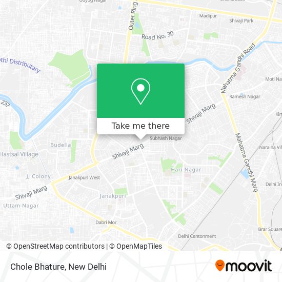 Chole Bhature map