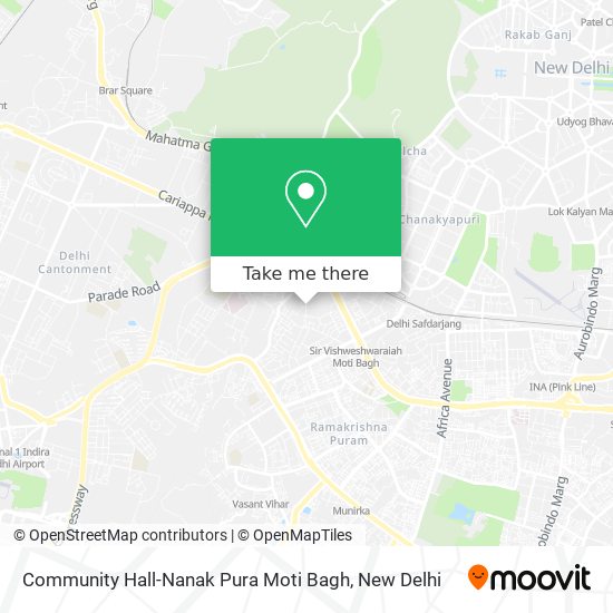 Community Hall-Nanak Pura Moti Bagh map