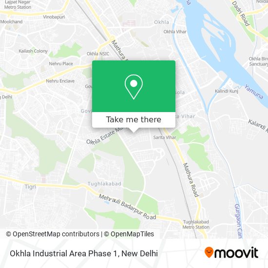 Okhla Industrial Area Phase 1 map