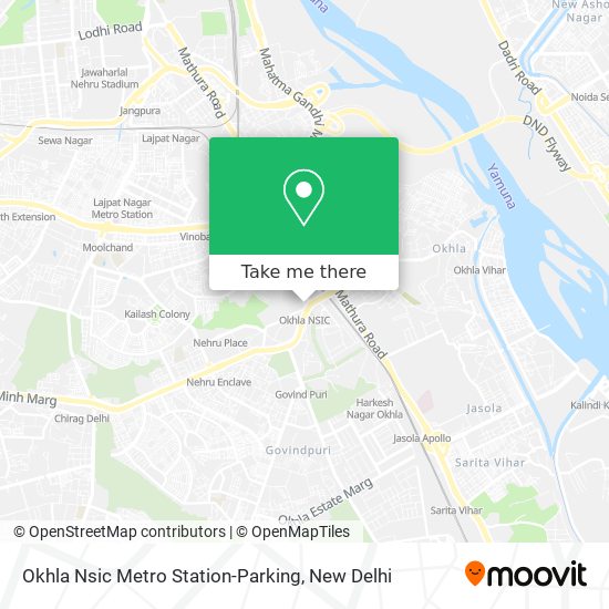 Okhla Nsic Metro Station-Parking map