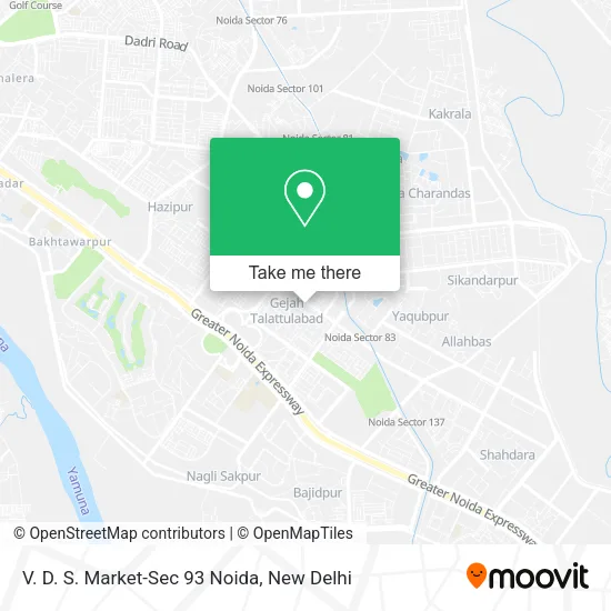 V. D. S. Market-Sec 93 Noida map