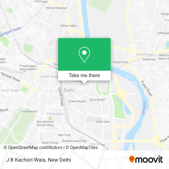 J B Kachori Wala map