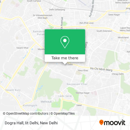 Dogra Hall, Iit Delhi map