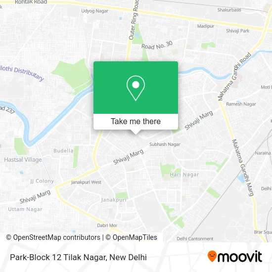 Park-Block 12 Tilak Nagar map