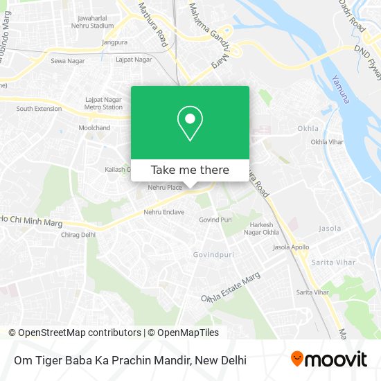 Om Tiger Baba Ka Prachin Mandir map