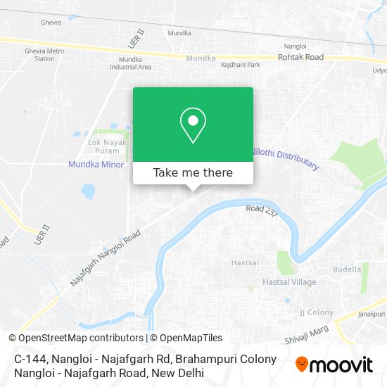 C-144, Nangloi - Najafgarh Rd, Brahampuri Colony Nangloi - Najafgarh Road map