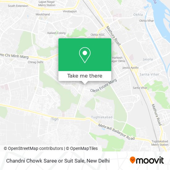 Chandni Chowk Saree or Suit Sale map