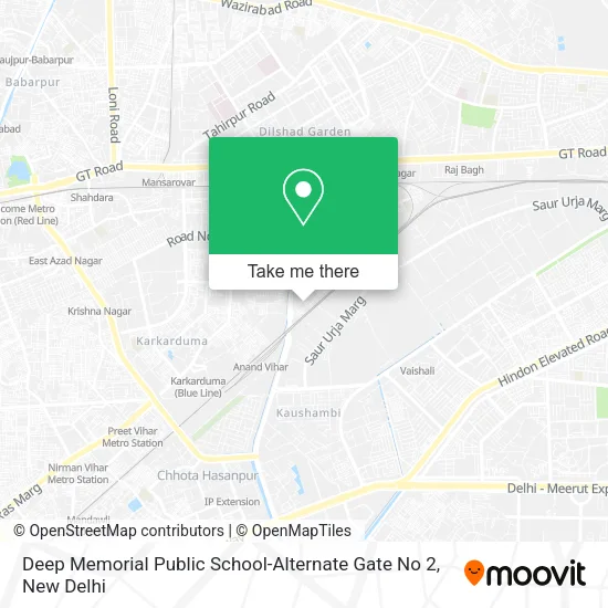Deep Memorial Public School-Alternate Gate No 2 map