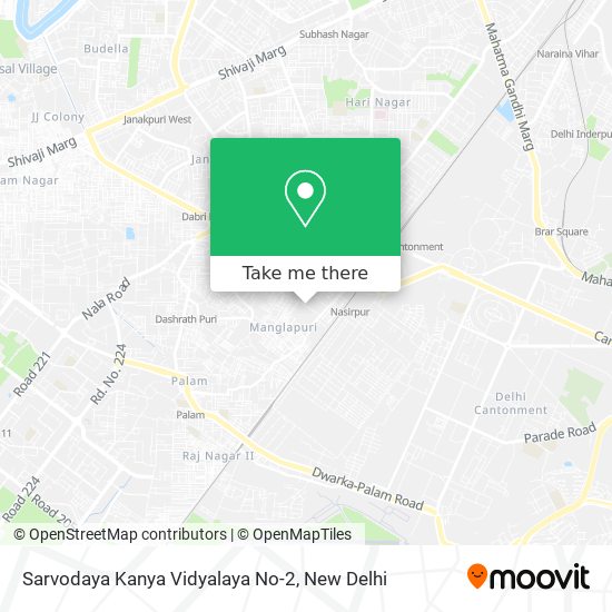 Sarvodaya Kanya Vidyalaya No-2 map