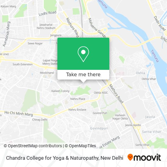 Chandra College for Yoga & Naturopathy map