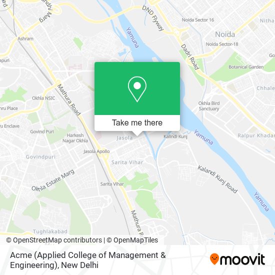 Acme (Applied College of Management & Engineering) map