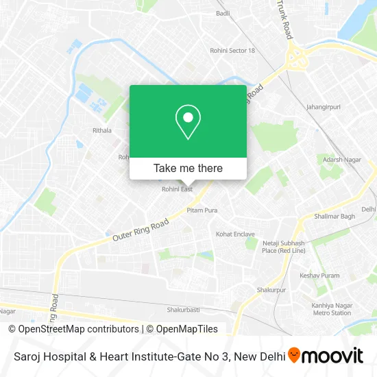 Saroj Hospital & Heart Institute-Gate No 3 map