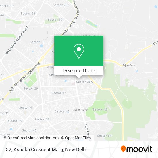 52, Ashoka Crescent Marg map