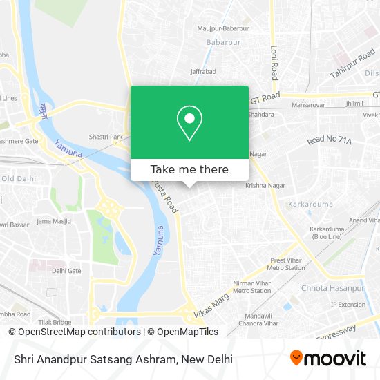 Shri Anandpur Satsang Ashram map