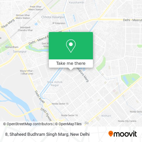8, Shaheed Budhram Singh Marg map