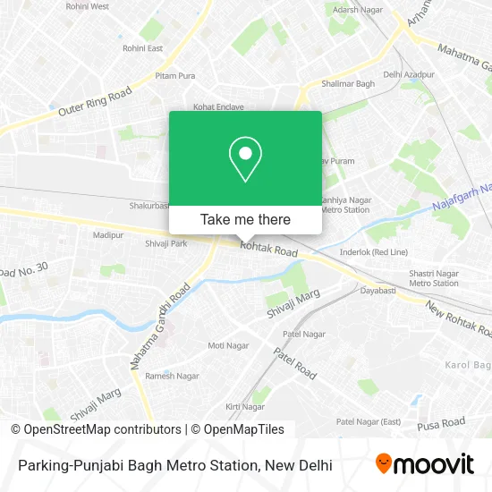 Parking-Punjabi Bagh Metro Station map