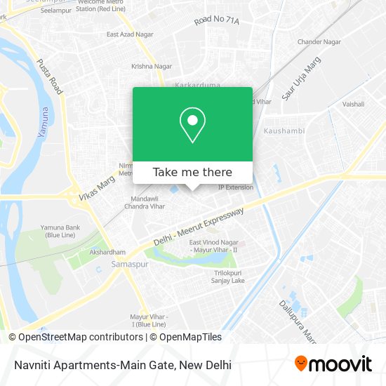 Navniti Apartments-Main Gate map
