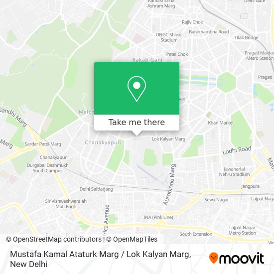 Mustafa Kamal Ataturk Marg / Lok Kalyan Marg map