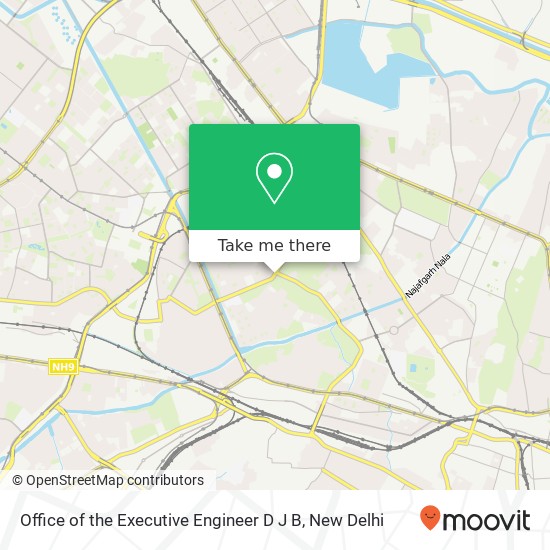 Office of the Executive Engineer D J B map