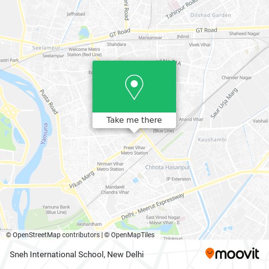 Sneh International School map