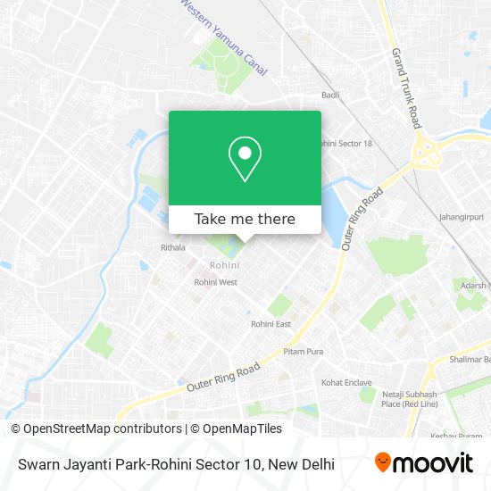 Swarn Jayanti Park-Rohini Sector 10 map
