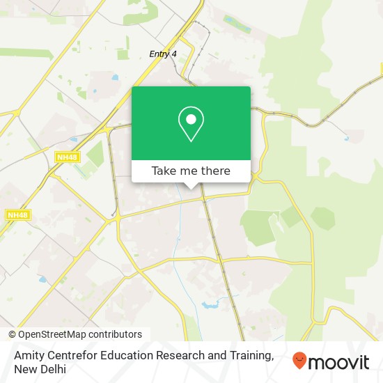 Amity Centrefor Education Research and Training map