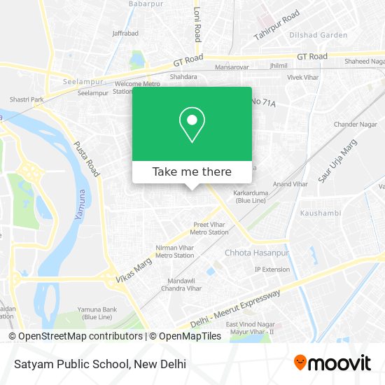 Satyam Public School map